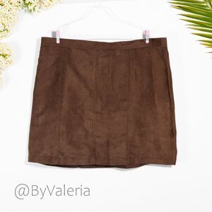 Banana Republic Vegan Suede Skirt 18 Fall Festival Country Cowgirl Rodeo Barn
